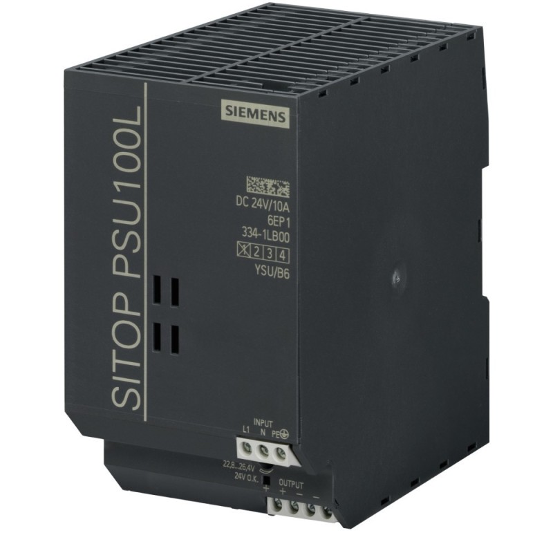 Alimentatore stabilizzato ingresso AC 120230V uscita DC 24 V 10 A Siemens 6EP13341LB00