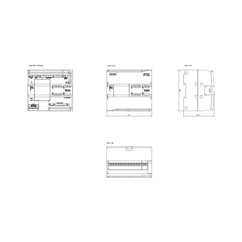 Siemens SIMATIC S7-1200 CPU 1214C 14 Uscite DC 24 V 6ES72141AG400XB0