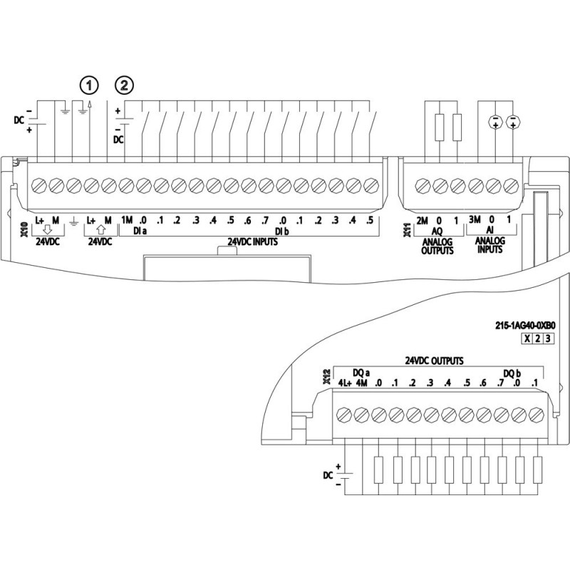 Siemens SIMATIC S7-1200 CPU 1214C 14 DI 10 DO 24VDC 6ES72151AG400XB0