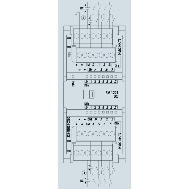 Siemens SIMATIC S7-1200 16 ingressi digitali SM1221 6ES72211BH320XB0