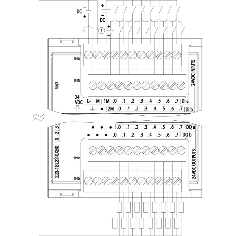 Siemens SIMATIC S7-1222 16 uscite 16 ingressi 24V DC 6ES72231BL320XB0