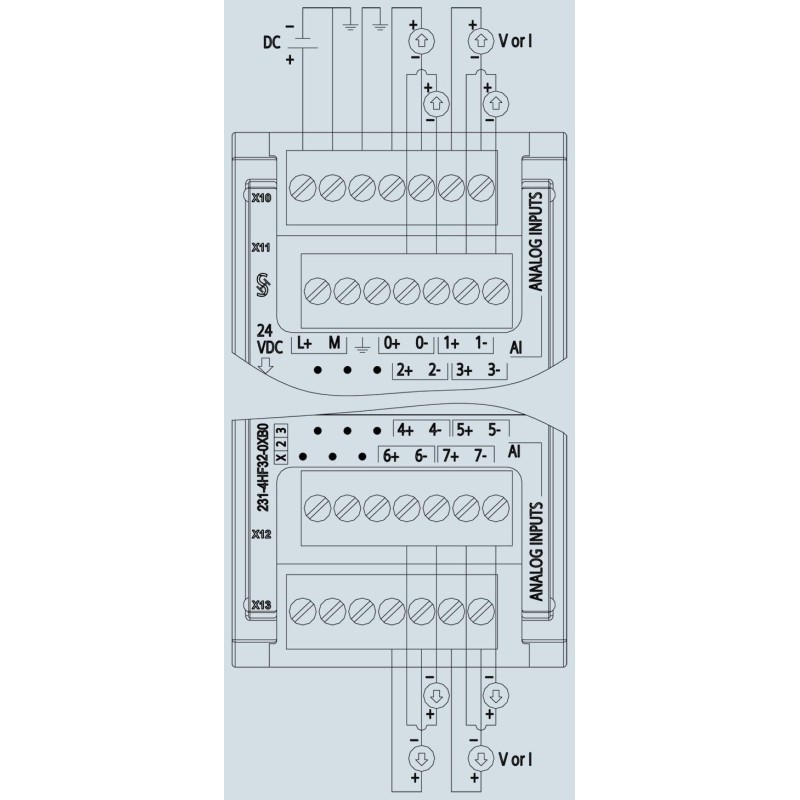 Siemens SIMATIC S7-1200 8 ingressi analogici 24V DC 6ES72314HF320XB0