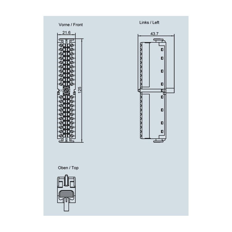 Siemens SIMATIC S7-300 connettore 40 Poli 6ES73921AM000AA0