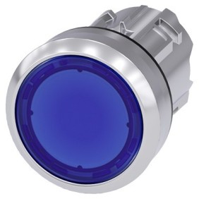 Pulsante Luminoso Piatto blu Siemens 3SU10510AB500AA0
