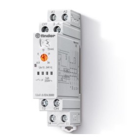 Relè ad impulsi elettronico multifunzione monostabile Finder 136182300000