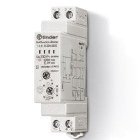 Varialuce (Dimmer) elettronico 500 W 1 modulo DIN Finder 158182300500