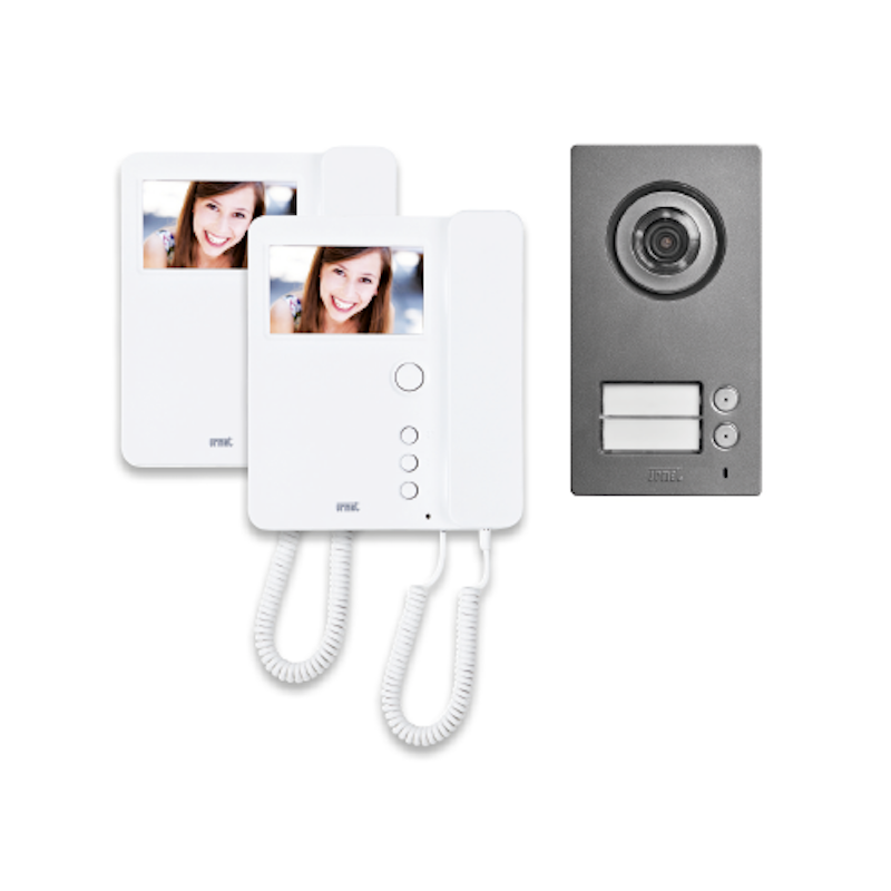 Kit Bifamiliare 2Voice Mikra2 e Due Videocitofono Mìro Urmet 1784/762