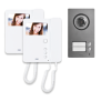 Kit Bifamiliare 2Voice Mikra2 e Due Videocitofono Mìro Urmet 1784/762