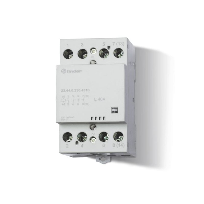 Contattore modulare 40A 4 NO 230V  Finder 224402304310