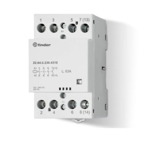Contattore modulare 63A 4 NO 230V  Finder 226402304310