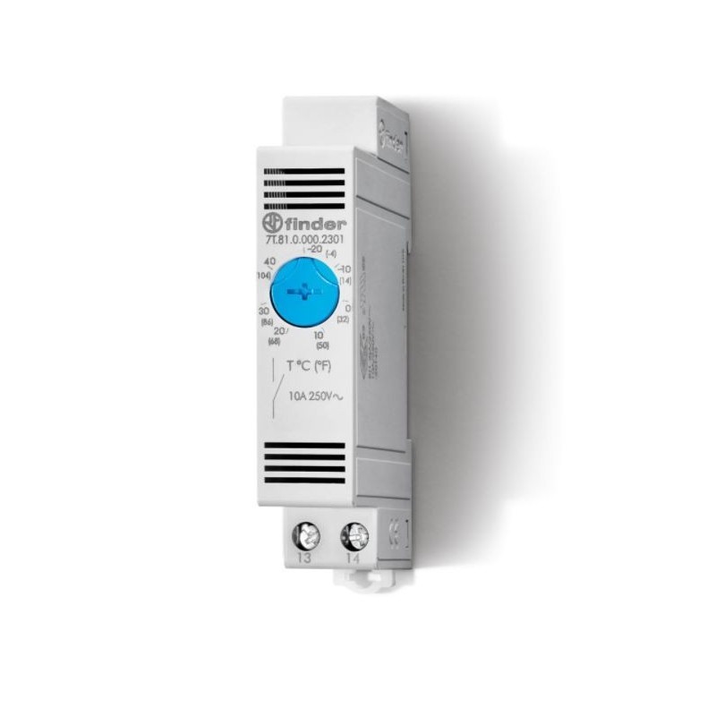 Termostato modulare da quadro per ventilazione Finder 7T8100002303