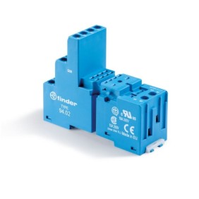Zoccolo per circuito stampato per minirelè 2 scambi Finder 9402SMA