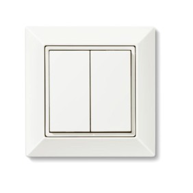 Pulsante wireless quadrato bianco 2ch/4ch sistema Yesly Finder 013B9