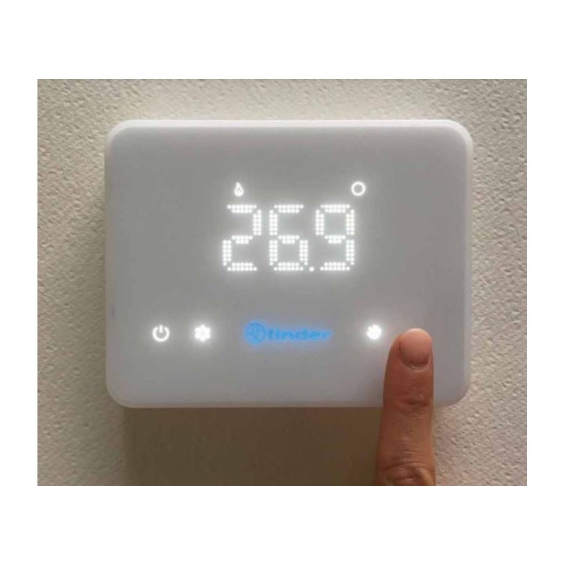 Termostato digitale di design modello Bliss T non connesso Finder 1T9190030000