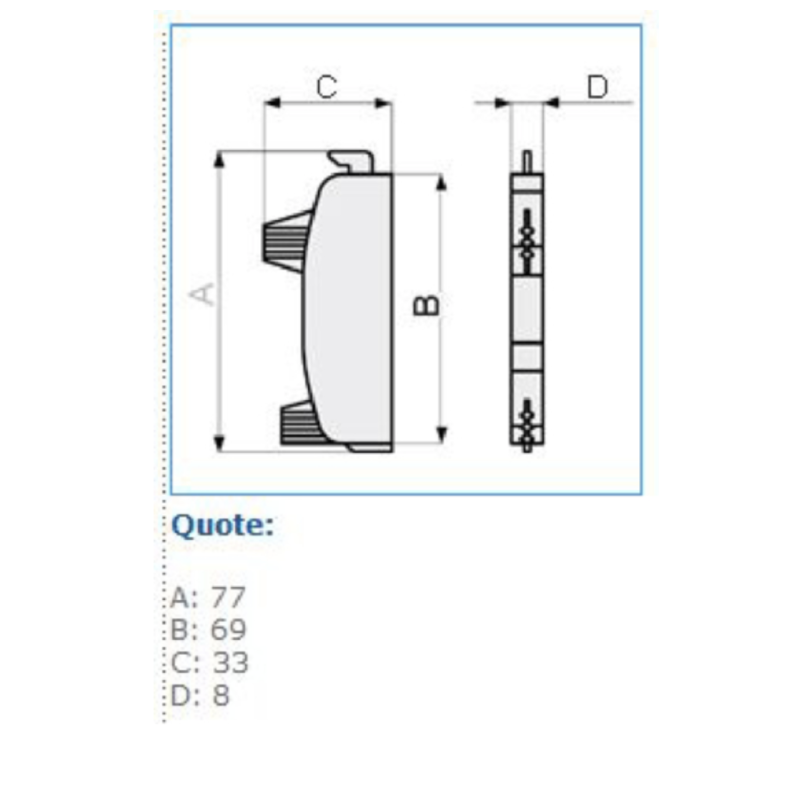 Tappo Terminale per Canale Cornice TPT SCNI W Bianco Bocchiotti B03599