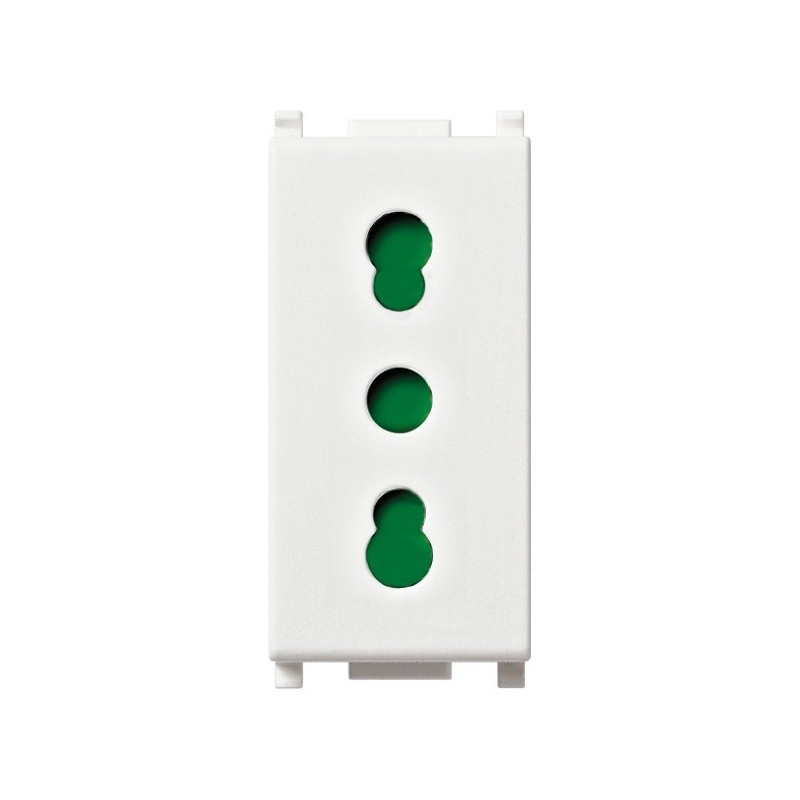 Presa Bipasso VIMAR PLANA colore bianco 14203