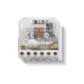 RELE' AD IMPULSI (PASSO-PASSO) 1 NO + 1 NC FINDER SERIE 26 260382300000