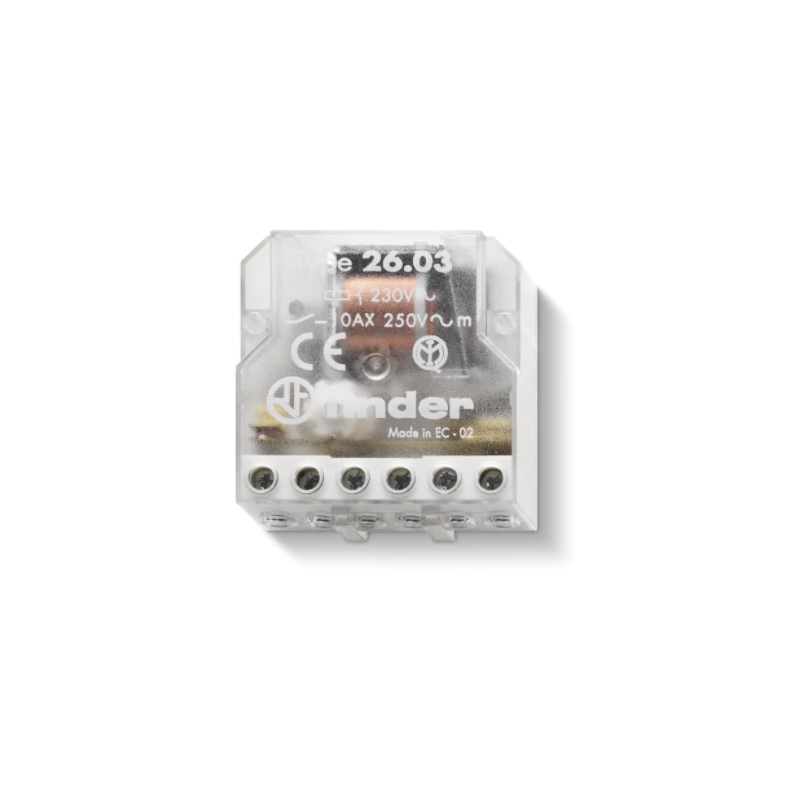 RELE' AD IMPULSI (PASSO-PASSO) 1 NO + 1 NC FINDER SERIE 26 260382300000