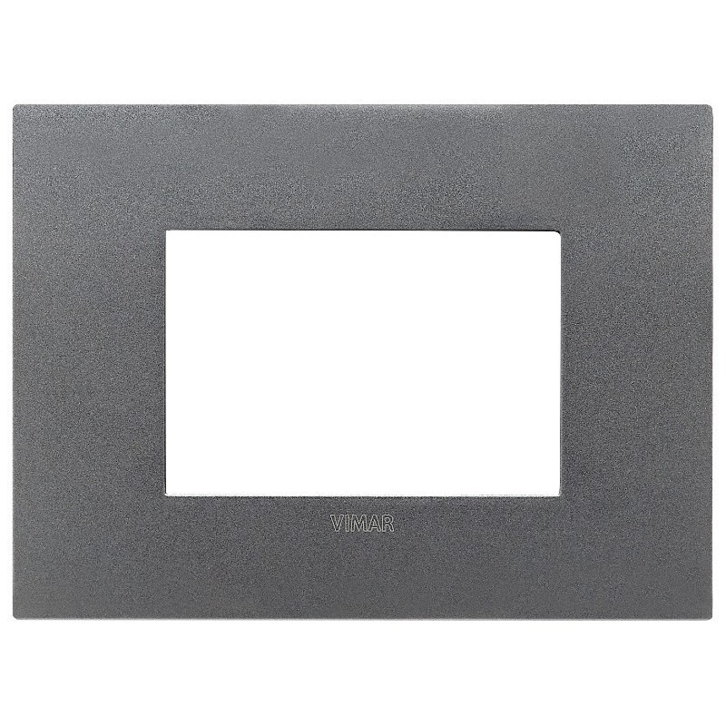 Placca Vimar Arkè fit 3 moduli Ardesia Matt 19953.02