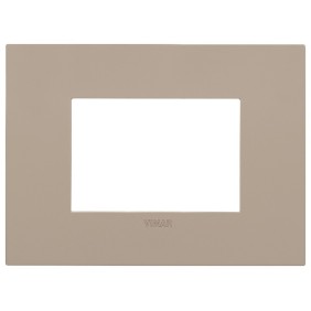 Placca Vimar Arkè fit 3 moduli Tortora 19953.32