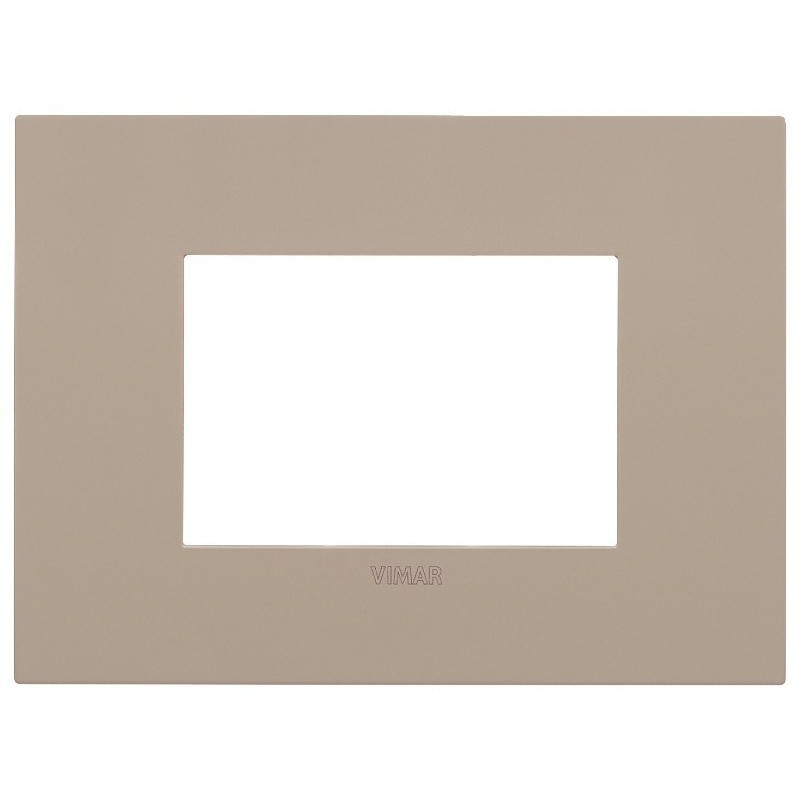 Placca Vimar Arkè fit 3 moduli Tortora 19953.32