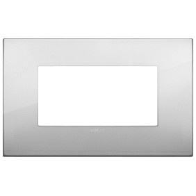Placca Vimar Arkè fit 4 moduli Argento 19954.02