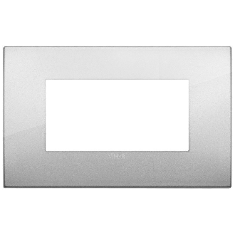 Placca Vimar Arkè fit 4 moduli Argento 19954.02