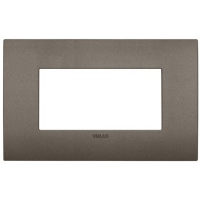 Placca Vimar Arkè fit 4 moduli Metal 19954.14