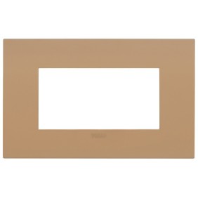 Placca Vimar Arkè fit 4 moduli Terra Di Siena 19954.33