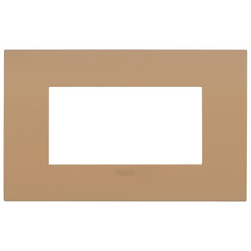 Placca Vimar Arkè fit 4 moduli Terra Di Siena 19954.33