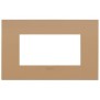 Placca Vimar Arkè fit 4 moduli Terra Di Siena 19954.33