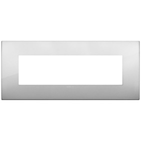 Placca Vimar Arkè fit 7 moduli Argento 19957.03