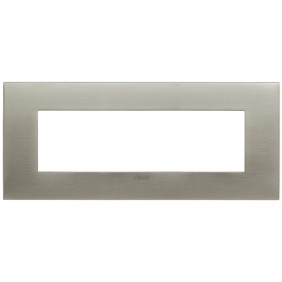 Placca Vimar Arkè fit 7 moduli Acciaio Spazzolato 19957.08