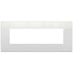 Placca Vimar Arkè fit 7 moduli Polar Matt 19957.26