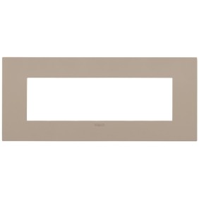 Placca Vimar Arkè fit 7 moduli Sabbia Tortora 19957.32