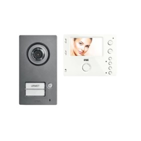 Kit 2 Fili monofamiliare Video pulsantiera Mikra2 Monitor vivavoce Miro Urmet 1722/93