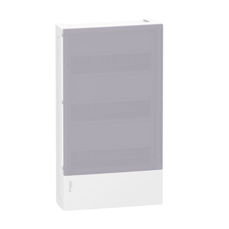 Centralino a Parete 36 Moduli 3 File IP40 Porta Traslucida Fume' Schneider MIP10312T