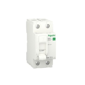 Differenziale puro Resi9 2P 25A 30MA AC 2 Moduli Schneider R9R21225