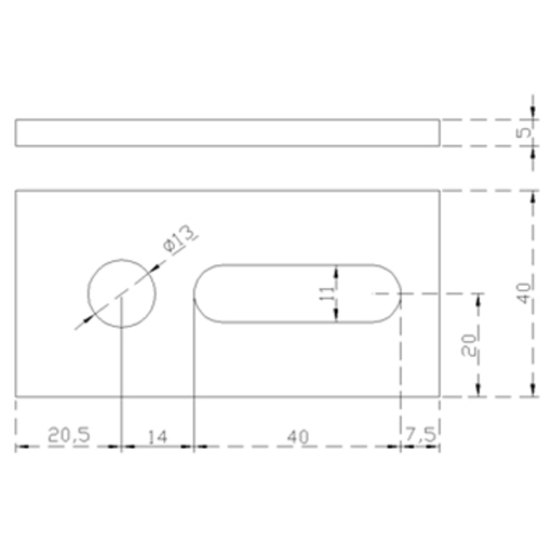 Piastra di Supporto in Acciaio Universale ORBIS OB620146
