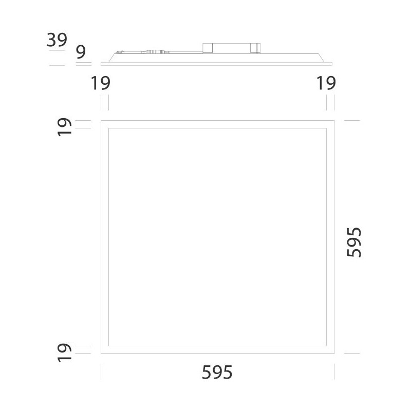 Led Panel Modello Rodi 39 W 4000 K Bianco 60x60 Disano 15023200
