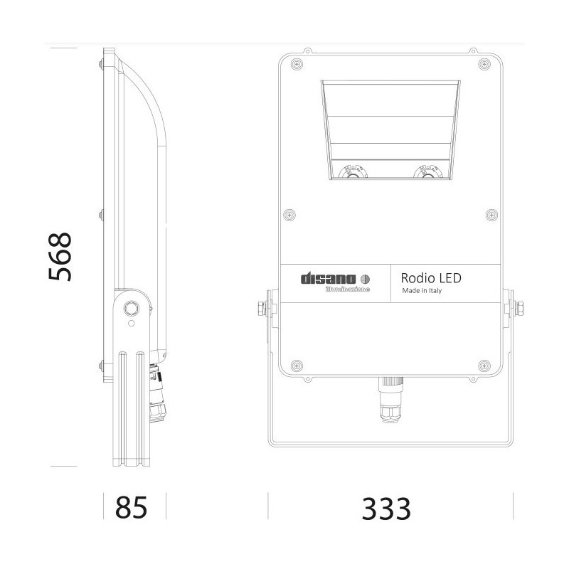 Proiettore Led modello Rodio 129 W 4000 K Disano 41492200