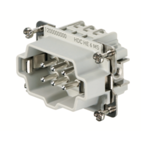 Connettore Maschio a Vite 500V 24A Poli 6 HDC Weidmueller 1200000000