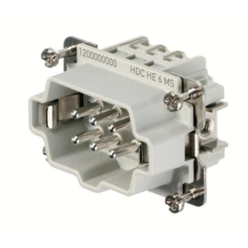 Connettore Maschio a Vite 500V 24A Poli 6 HDC Weidmueller 1200000000