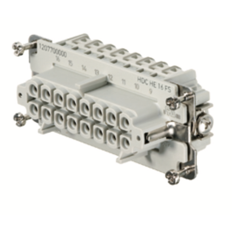 Connettore Femmina a Vite 500V 16A Poli 16 HDC Weidmuller 1207700000