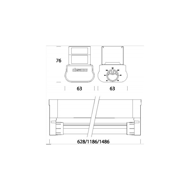 Plafoniera Led Rapid System 28 W 4000 K  120 cm Disano 23752200