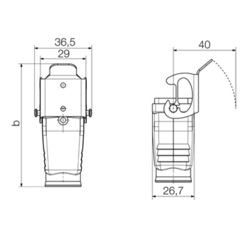 Custodia Connettore Base di Prolunga IP65 Grandezza 1 Weidmuller 1652460000
