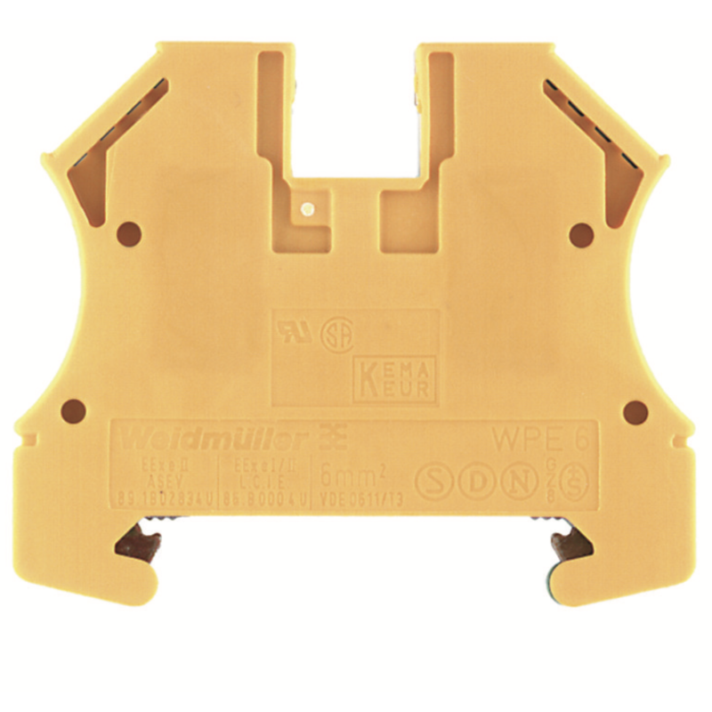Morsetto di Terra da quadro 1Piano WPE 6 Weidmuller 1010200000