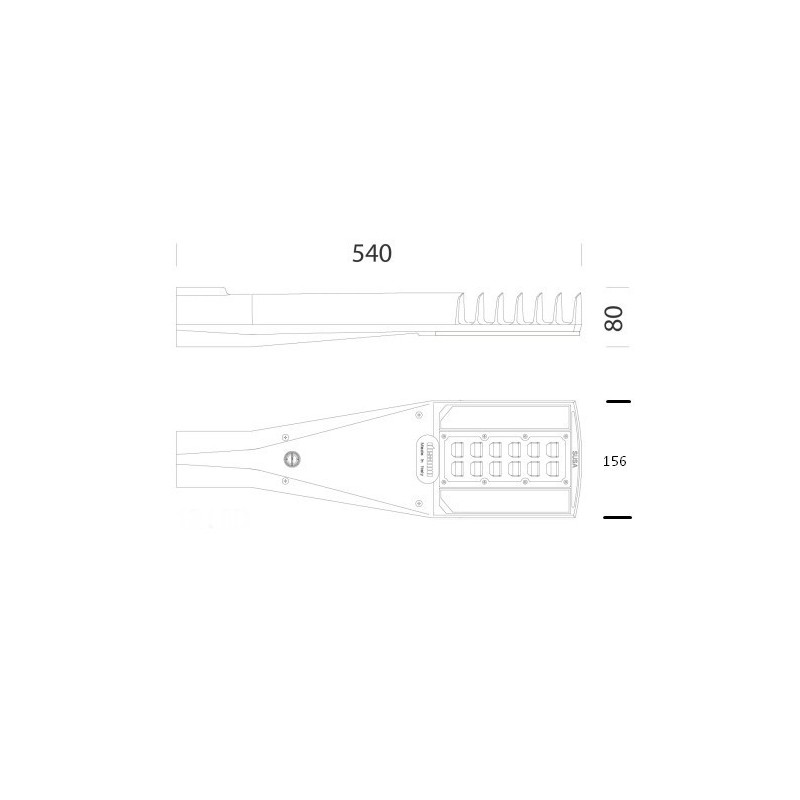 Armatura Stradale Led da palo 52 W 4000 K IP66 Disano Susa 3380