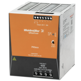 Alimentatore Switching Attacco Din Ingresso Trifase 24V 480W 20A Weidmuller 1469550000