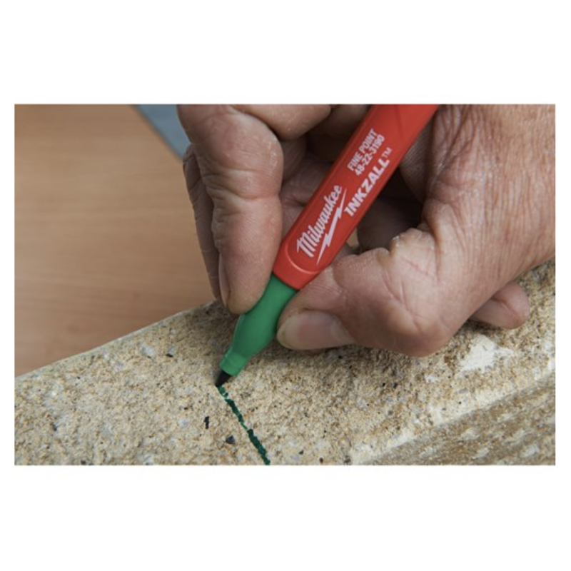 Set di Pennarelli Indelebili 1mm Blu, Rosso, Verde e Nero Milwaukee 48223106